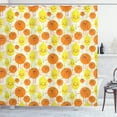 thumbnail image 1 of Ambesonne Tangerine Shower Curtain, Cheerful Lemon and Orange, 69"Wx84"L, Yellow Orange Lime Green, 1 of 3