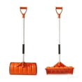 thumbnail image 2 of Removable Portable Snow Shovel Wide Shovel Head Effortless Snow Pushing Function Ergonomic Posture Design Quick Assembly for Outdoor Courtyard Garage Winter Emergency Snow Removal Tool, 2 of 8