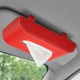 thumbnail image 3 of Pebbuoy Car Tissue Holder Large Capacity Wear Resistant Simple Installation Auto Car Visor Tissue Holder Paper Dispenser Box, 3 of 7