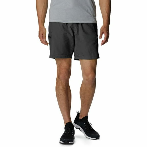 Columbia Men Regular fit Casual Mountaindale Shorts Small / 7 Black Solid