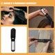 thumbnail image 3 of unbranded 2Pcs Portable Foldable Hair Brush with Mirror Antistatic Bristles Compact Black Brush for Travel, 3 of 8