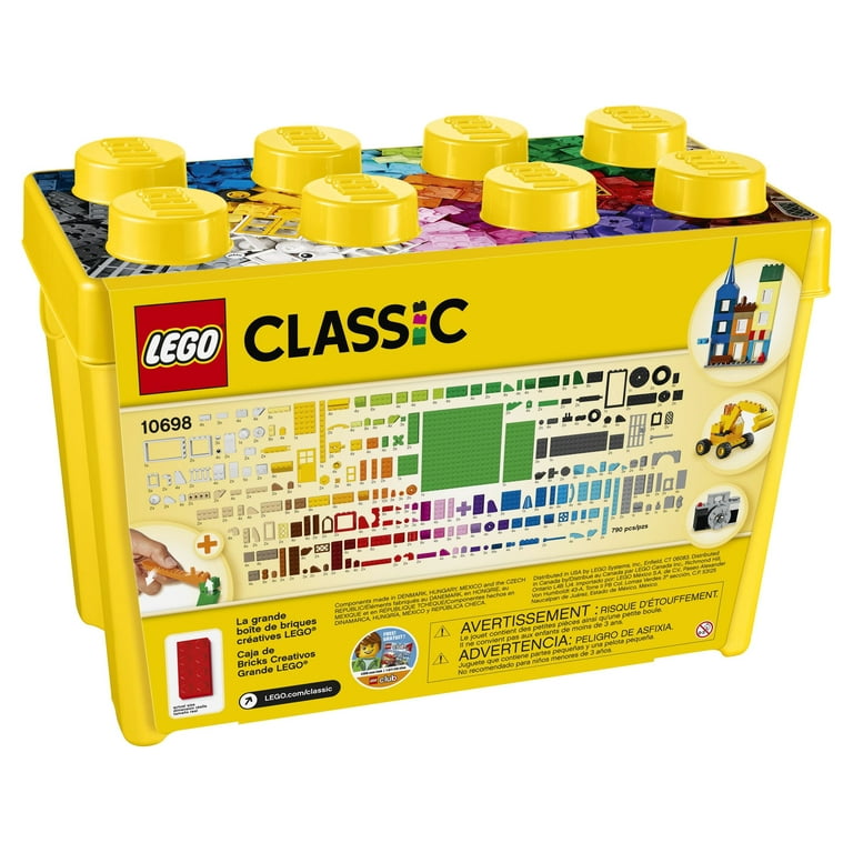 LEGO Classic Large Creative Brick Box 10698 Play and Be Inspired by LEGO  Masters, Toy Storage Solution for Home or Classrooms, Interactive Building