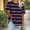 A Purple, variant on ITSAME Womens Plus Size Tops, Crewneck Short Sleeve Striped Print Summer Casual Fashion Blouses Purple Size 4XL