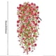thumbnail image 2 of Flores artificiales, flores falsas, flores de imitación, violeta simulada, Phalaenopsis, cesta colgante de ratán para colgar en la pared, para exteriores, decoración de patio, simulación decorativa pa, 2 of 2