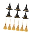 thumbnail image 4 of Mini Sombreros Y Escobas De Bruja Para Mascarada, Para Botellas, Jarrones Y Decoración De Mesa De Carnaval., 4 of 9