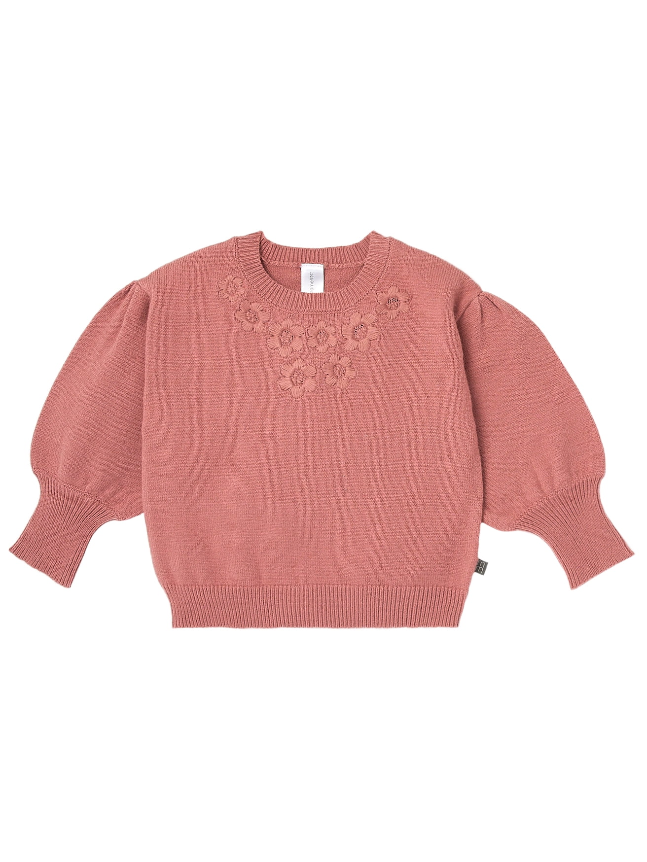 Modern Moments by Gerber Toddler Girl Embroidery Sweater, Sizes 12 Months -5T