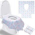 thumbnail image 1 of Cubierta de asiento de inodoro desechable de 20 piezas, inodoro de papel desechable, resistente al agua para niños, adultos, mujeres embarazadas, orinal de entrenamiento público oso de fresa  Hogar, 1 of 5