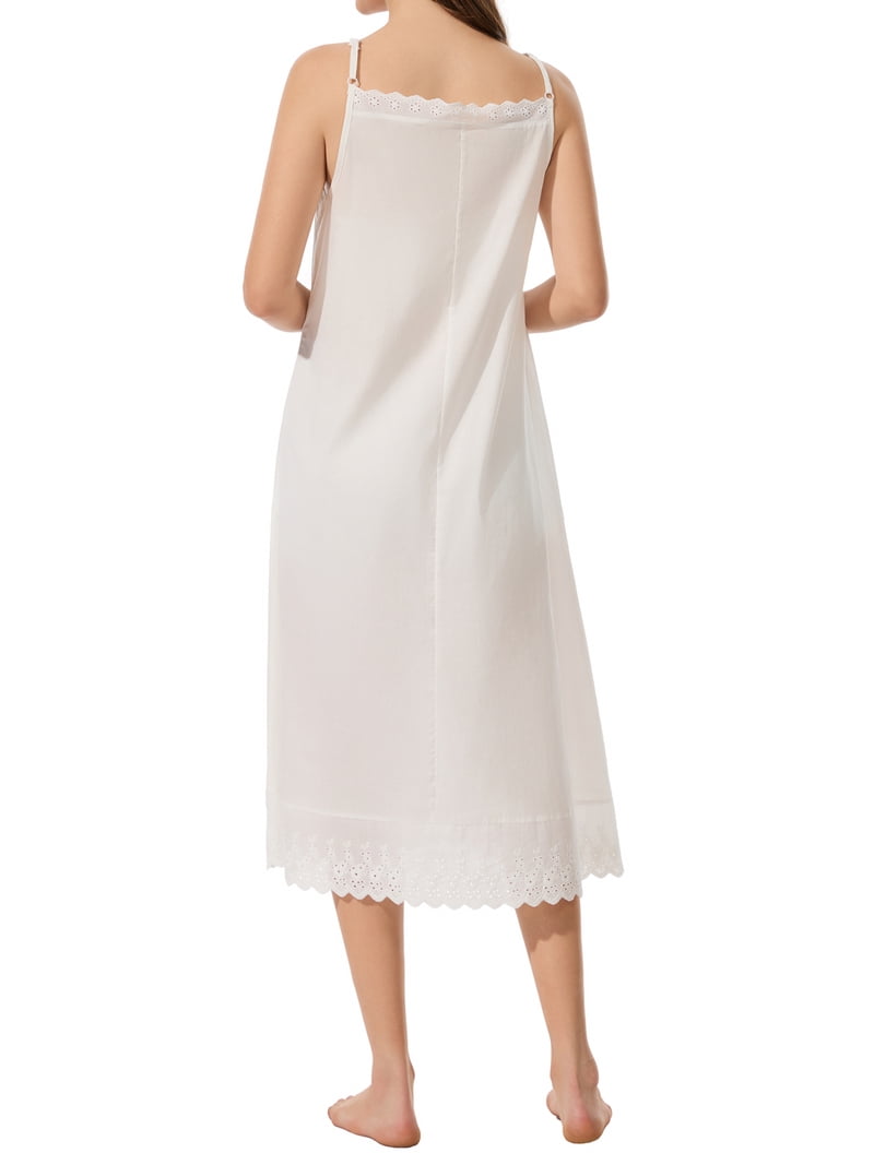 cotton pj dress Vintage Soft Lace Pajama Set White / L autumn festival or other Color:Earth Kohls Discount Over 50 dress_with_pockets