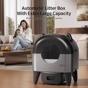 REDSASA Self Cleaning Cat Litter Box, Litter Box, 69L + 10L Automatic Litter Box for Cats, App-Controlled with Safety Sensors, Removable Washable Cat Toilet with 1 Rolls Garbage Bags