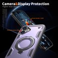 thumbnail image 5 of Allytechgroup for iPhone 16 Plus Case with 360° Rotable Kickstand,  [Include 1X Screen Protector] [Magnetic Car Mount Support] Military Grade Drop Protection Phone Cover for iPhone 16 Plus, Purple, 5 of 6