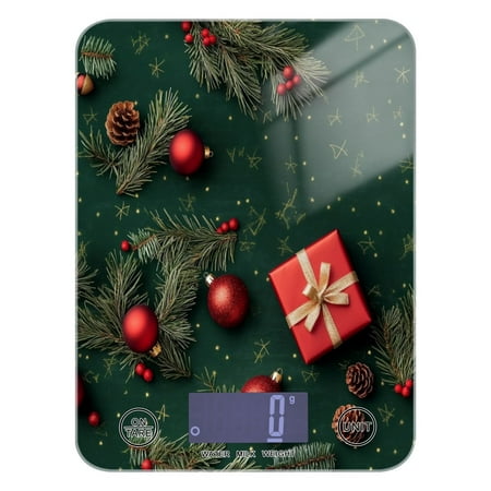 

Red Balls and Branches Food Scale Digital Kitchen Scale Waterproof Grams Ounces lbs for For Baking and Cooking