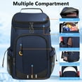 thumbnail image 6 of Cshidworld Cooler Backpack Soft Insulated Leak Proof 40 Cans Insulated Backpack Cooler Portable Picnic Camping Beach Hiking BBQ Lunch Backpack for Men and Women, Blue, 6 of 7