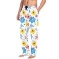 thumbnail image 2 of Wild Flowers Men's Pajama Pants Cotton Long Sleepwear Lounge Pants L, 2 of 7