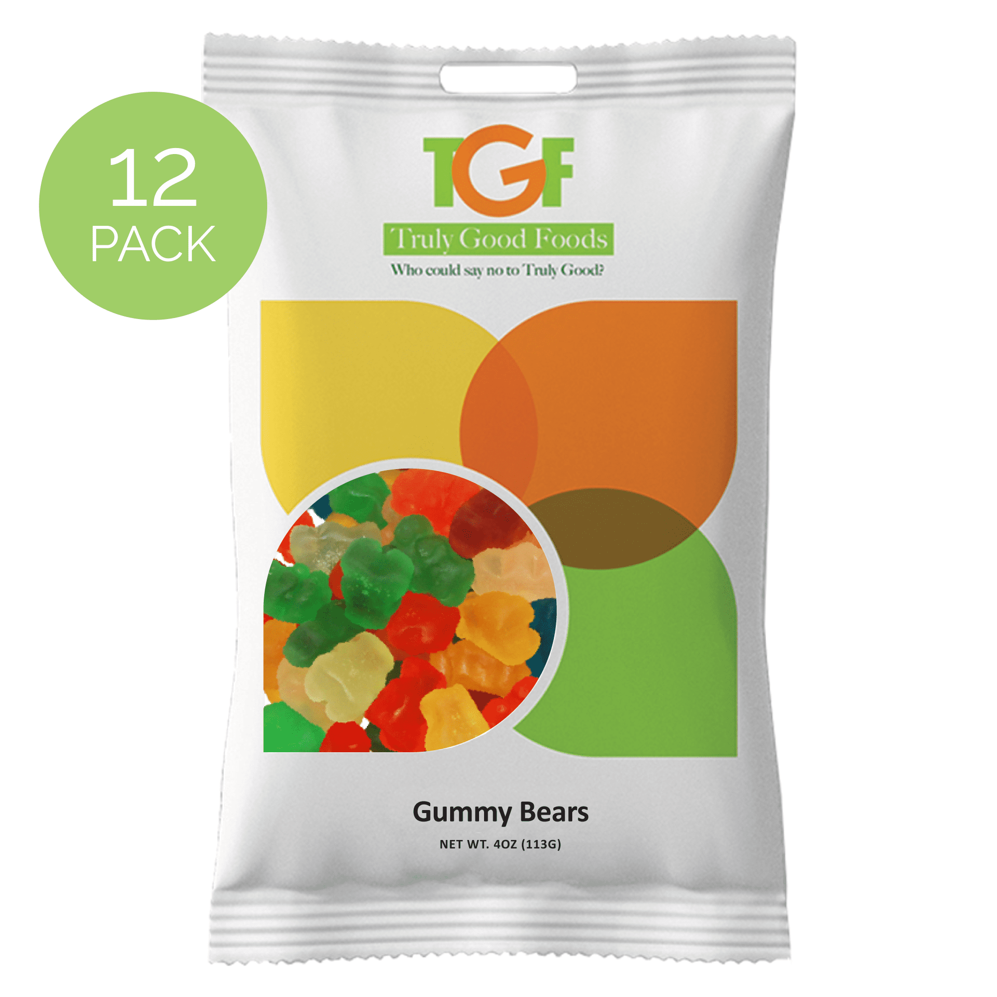 Gummy Bears Snack Bags, 4oz, 12count