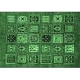 thumbnail image 1 of Ahgly Company Indoor Rectangle Oriental Emerald Green Modern Area Rugs, 7' x 10', 1 of 4