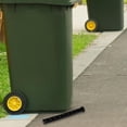 thumbnail image 2 of WRISTBIQUE Garbage Can Pin Black 4Pcs 6.4x0.9x0.9in, 2 of 10