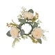 thumbnail image 4 of Anillos para velas, coronas, guirnaldas de velas, anillos para velas de flores de seda, candelabros, anillos, candelabros para festivales, sala de est Rosa, 4 of 8