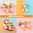 thumbnail image 3 of 12 Uds. Mini modelo de helado Artificial, pequeños encantos de helado realistas para accesorios de fotos Diy, 3 of 5