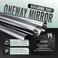thumbnail image 2 of Rockrose Professional Window Tint for Home – One Way Privacy Window Film for Home Offices Heat Blocker Reflective Adhesive Mirror Tint with 99% UV Block – Silver 18in x 6.5FT, 2 of 8