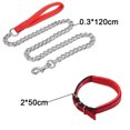 thumbnail image 4 of Chain Link Dog Leash Anti Chew Strong Anti Bite Dog Leash Comfortable Soft Padded Handle for Medium Large Dogs, 4 of 8