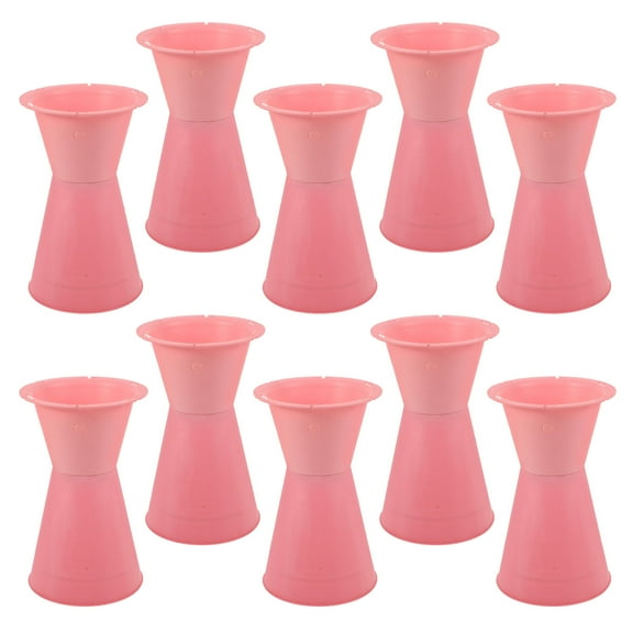 Raindrops 10 Pcs Flower Bouquet Base Stand for Wedding Floral Bride Pink