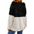 thumbnail image 5 of STARVNC Women Colorblock Pocket Hooded Long Sleeve Sweatshirt, 5 of 5