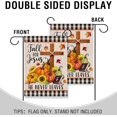 thumbnail image 4 of Fall for Jesus Cross Religious Pumpkin Home Decorative Garden Flag, Autumn Yard Lawn Sunflower Outside Decor, Buffalo Plaid Check Farmhouse Outdoor Small Burlap Decoration Double Sided 12.5 x 18, 4 of 6