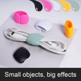 thumbnail image 1 of 1 Box Cable Organizer Flexible  Mini Earphone Data Cord Clip Wire Winder for Desktop, 1 of 8