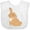 AA-White, variant on Inktastic Easter Cute Floppy Ear Brown Bunny Boys or Girls Baby Bib
