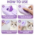thumbnail image 5 of Electric Spray Pet Grooming Brush, 2-in-1 Mist Massage Comb for Dogs & Cats, Foldable Deshedding Brush with Water Tank, 5 of 6