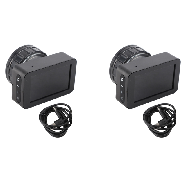 2X Electronic Eyepiece 4K HD with 3 Inch Color Display Screen Astronomical Telescope Electronic Eyepiece for 22mm‑46mm
