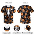 thumbnail image 5 of Men's Halloween T-Shirts 3D Skull Print Short Sleeve T-Shirt Casual Round Neck Novelty Street Fashion Shirts, 5 of 8