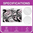 thumbnail image 4 of Grey Pink Black Stripes Placemats Set of 4,Geometric Table Place Mats,Modern Striped Art Geometry Placemat for Kitchen Dining Table Decor Indoor Outdoor 18"x12", 4 of 4