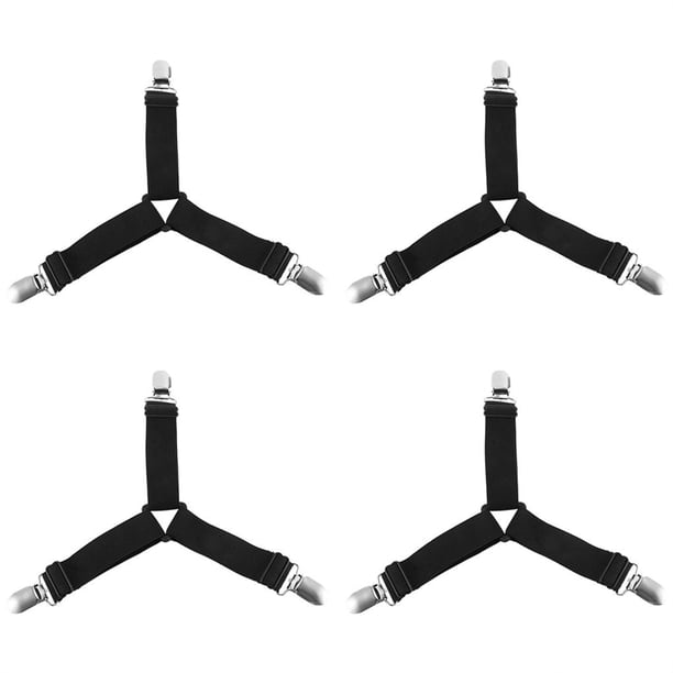 Sábana De Cama Elástica Portátil Funda De Colchón Sujetador De Soporte De Manta 4 Unids/Set Vogacara HA024291-00