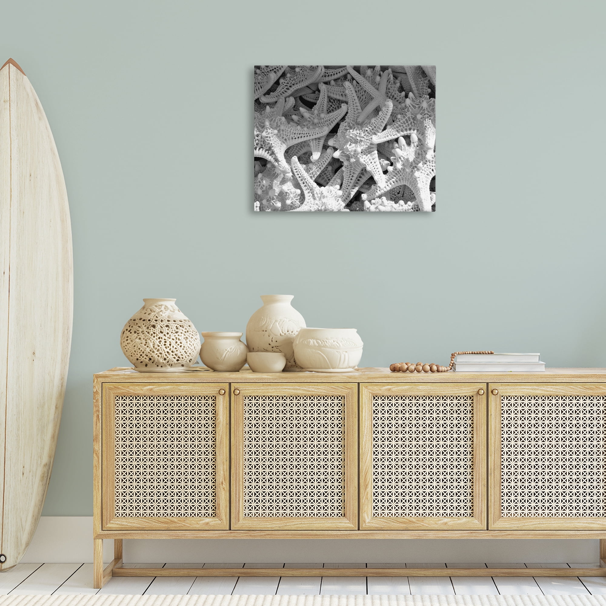 Stupell Industries Nautical Starfish Pile Coastal Photography Gallery Wrapped Canvas Art Print Wall Art, 30 x 24