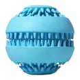thumbnail image 1 of Juguete dispensador de comida para perros Yinane rompecabezas de goma resistente a mordeduras azul pequeño, 1 of 8