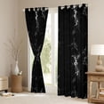 thumbnail image 3 of Feelyou Black Grey Lightning Blackout Curtains Set of 2 (52x84 Each), Chic Stripe Abstract Ombre Window Curtains, Teens Kids Girls Boys Curtains and Drapes, Blackout Curtains Room Decor, 3 of 6