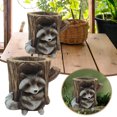 thumbnail image 2 of Zmoon Raccoon Flower Pot, 2 of 8