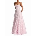 thumbnail image 4 of Women'S Maxi Dresses Wedding Guest Dress A-Line Long Square Neck Backless Sling for Beach Pink XL, 4 of 9