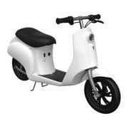 Razor Pocket Mod Miniature Euro-Style Electric Scooter for Ages 8+, Bistro - White