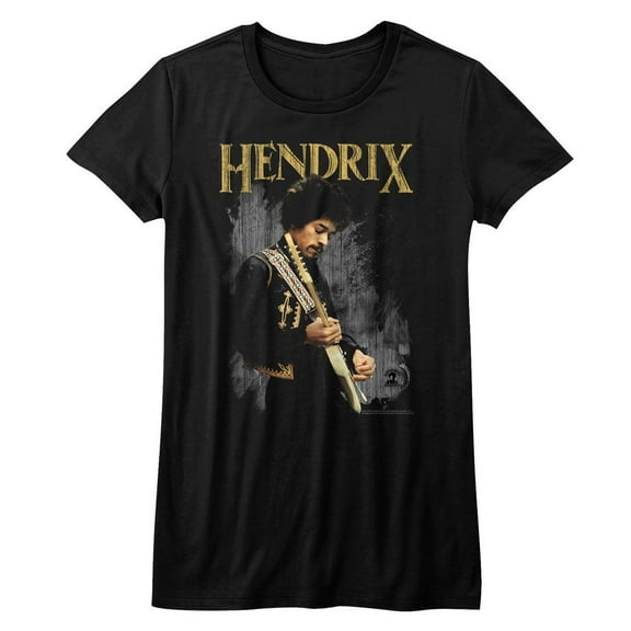 Jimi Hendrix Black Junior Women's T-Shirt