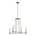 thumbnail image 2 of Kalco 509870 Kingston 4 Light 28" Wide Taper Candle Chandelier - Winter Brass, 2 of 2