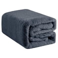 thumbnail image 1 of Luxurious Millano Soft Blue Faux Fur Throw, 1 of 1