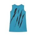 thumbnail image 2 of Effete Feline Claw Marks Scratch A-line Sleeveless Dress (AOP), 2 of 6