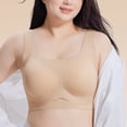 thumbnail image 2 of IFNWSV Plus Size Wireless Bras for Women Solid Color Breathable Push Up Daily Wear Smooth Support Bra Khaki 48D, 2 of 7