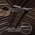 thumbnail image 7 of PURPLE LEAF Gazebo 12' X 14' Outdoor Hardtop Gazebo Galvanized Steel Double Roof Canopy Patio Metal Gazebo Aluminum Frame Permanent Pavilion, 7 of 7