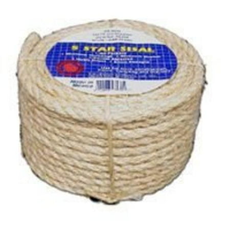 

TW Evans Cordage Tw Evans Cordage 23-405 Sisal Rope Coilette 3/8 X 50