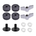 thumbnail image 4 of Milaget 12Pcs Cymbal Replacement Accessories Easy Installation Drum Cymbal s Pads Gray, 4 of 9