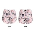 thumbnail image 3 of Balery Cat Pantalones cortos deportivos para mujer con forro y dos bolsillos, elásticos, para entrenamiento, gimnasio, yoga-XX-Large, 3 of 7