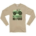 thumbnail image 2 of Plus Size No Farmers No Food Graphic Long Sleeve Crewneck Tee - Mushroom XL, 2 of 4